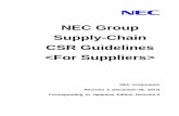 NEC Group Supply-Chain CSR Guidelines