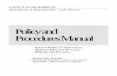 Policy and Procedures Manual - Regional Parks