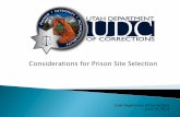 Considerations for Prison Site Selection