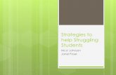 Strategies to help Struggling Students