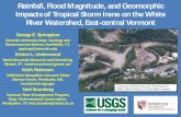 Rainfall, Flood Magnitude, and Geomorphic Impacts of ...