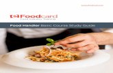 Food Handler Basic Course Study Guide