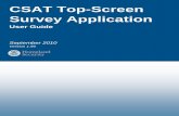 CSAT Top-Screen Survey Application User Guide