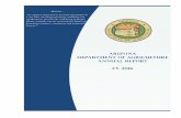 Arizona Department of Agriculture Annual Report FY 2016