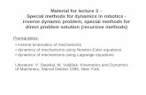 Inverse Dynamics Recursive Methods - cvut.cz