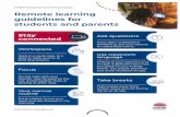 Remote Learning Guidelines - panania-p.schools.nsw.gov.au