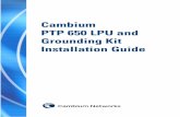 PTP 650 LPU and Grounding Kit Installation Guide