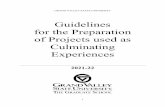 Guidelines for Preparation of Projects 2021-22