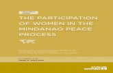 THE PARTICIPATION OF WOMEN IN THE MINDANAO PEACE …