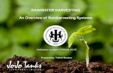 RAINWATER HARVESTING An Overview of Rainharvesting Systems