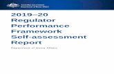 2019 20 Regulator Performance Framework Self-assessment Report