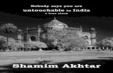 Nobody says you are untouchable in India