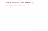 Pre-Calculus 11: Chapter 3