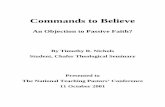 commands to believe