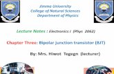 Chapter Three: Bipolar junction transistor (BJT) By: Mrs ...
