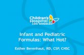 Infant and Pediatric Formulas: What Hot?