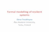 Formal modelling of resilient systems