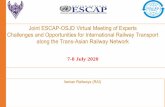 Joint ESCAP-OSJD Virtual Meeting of Experts Challenges and ...