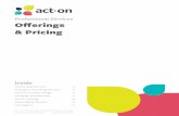 Act-On Professional Services Offerings Pricing