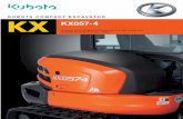KUBOTA COMPACT EXCAVATOR KX KX057-4