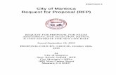 City of Manteca Request for Proposal (RFP)