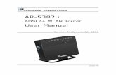 ADSL2+ WLAN Router User Manual