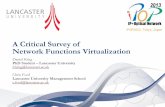A Critical Survey of Network Functions Virtualization