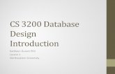 CS 3200 Database design Introduction
