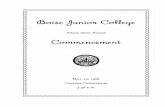 1966 Boise Junior College Commencement Program