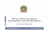 STI as a Driver for African Development and Transformation