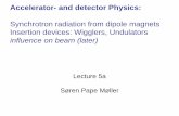 Synchrotron radiation from dipole magnets Insertion ...