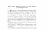 Aristotle's Rhetoric and Ethics and the Ethos of Society