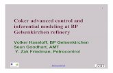 Coker advanced control and inferential modeling at BP ...