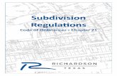 Subdivision Regulations - COR