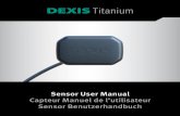 Sensor User Manual Capteur Manuel de l’utilisateur Sensor ...