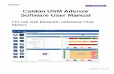 Caldon USM Advisor Software User Manual - Sensia