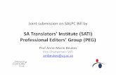 SA Translators’ Institute (SATI) Professional Editors ...