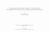 Contribution of ‘Rice Culture’ to On-Farm Management of ...