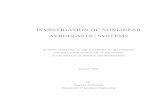 INVESTIGATION OF NONLINEAR AEROELASTIC SYSTEMS