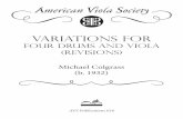 Variations for Four Drums and Viola (Revisions)