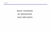MASS TRANSFER BY MIGRATION AND DIFFUSION