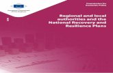 Regional and local authorities and the National Recovery ...