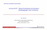 Lecture # 07: Flow Visualization techniques: Shadowgraph ...