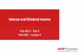 Interest and Dividend Income