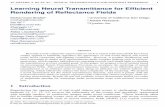 Learning Neural Transmittance for Efﬁcient Rendering of ...
