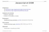 Javascript et DOM js-dom Javascript et DOM