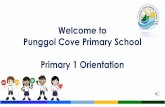 Welcome to Punggol Cove Primary School Primary 1 Orientation