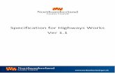 Specification for Highways Works Ver 1