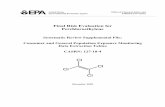 Draft Risk Evaluation for Perchloroethylene, Systematic ...