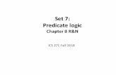 Set 7: Predicate logic - ics.uci.edu